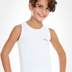 3 CANOTTE SPALLA LARGA BIMBO ENRICO COVERI ART. ET 4002 IN COTONE BIELASTICO