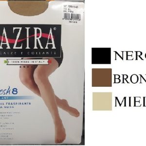 12 PAIA COLLANT AZIRA ESTIVO PERLA 8 DENARI PUNTA NUDA LEGGERO E TRASPIRANTE