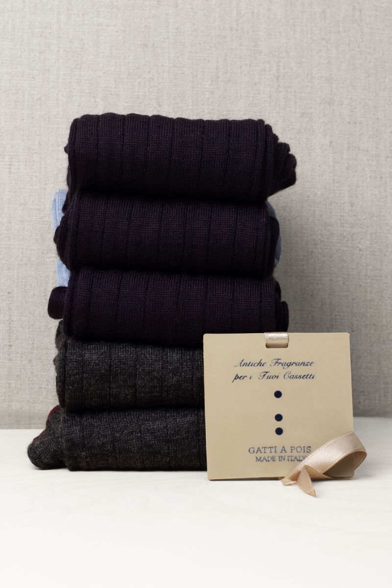 Box Papà CLASSIC Man in Lana con Iniziali o I Love Dad Ricamati + Card Profumata! - immagine 7