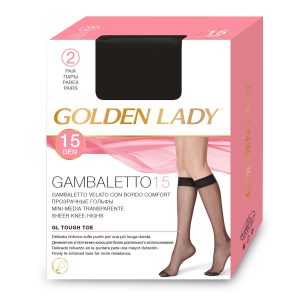 40 PAIA GAMBALETTI GOLDEN LADY VELATI 15 DEN CON ELASTICO COMFORT TAGLIA UNICA