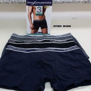 6 BOXER UOMO ROSSOPORPORA ART. GIGI IN COTONE ELASTICIZZATO