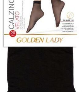 6 PAIA DI CALZINI DONNA GOLDEN LADY 20 DEN CON POLSINO SOFT TAGLIA UNICA