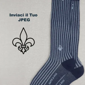 Calze Fantasia LUNGA con IL TUO RICAMO (inviaci il Jpeg)