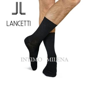 6 PAIA CALZE DA UOMO CORTE LANCETTI FILO DI SCOZIA IN COTONE