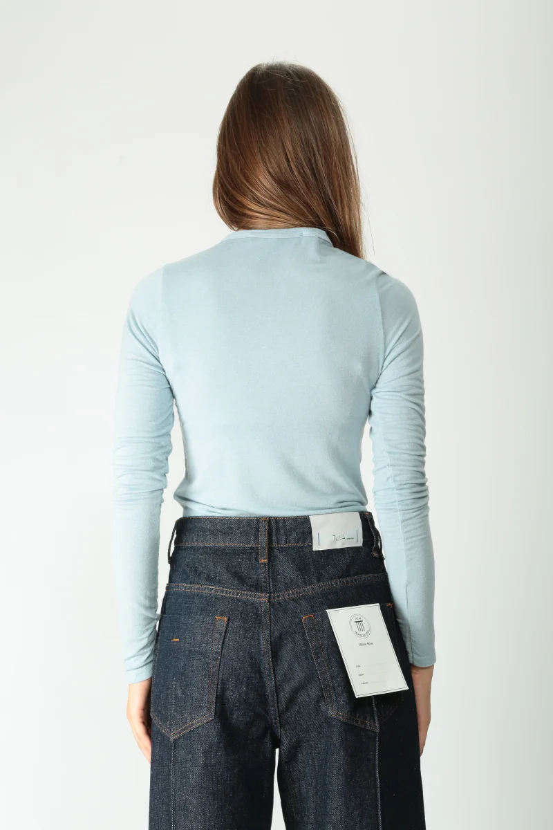 Tela T-shirt in viscosa e lana Melania - immagine 3