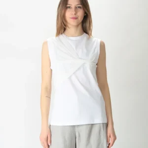 Tela Top in cotone e tulle Malta