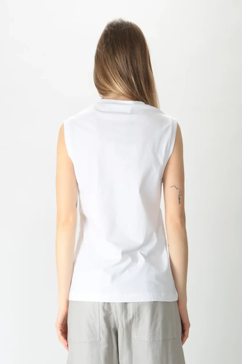 Tela Top in cotone e tulle Malta - immagine 4