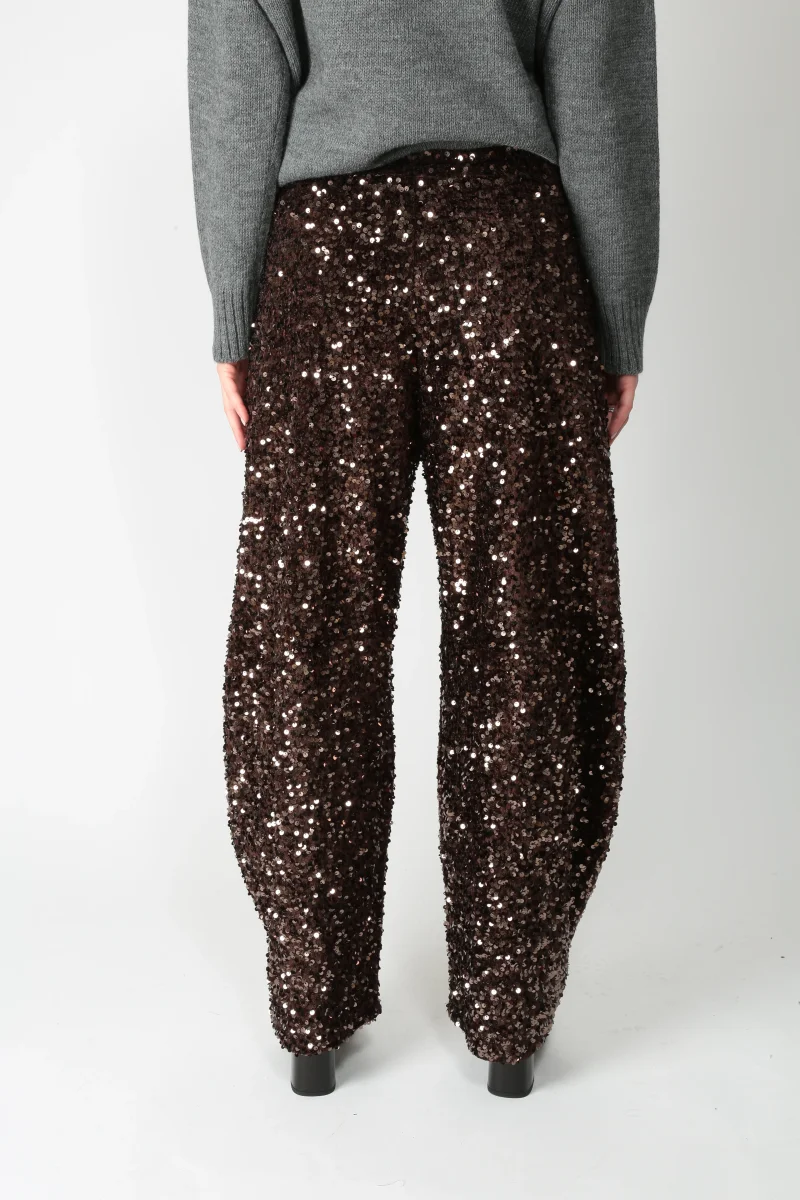 Tensione In Pantalone in paillettes W25PC72 - immagine 4