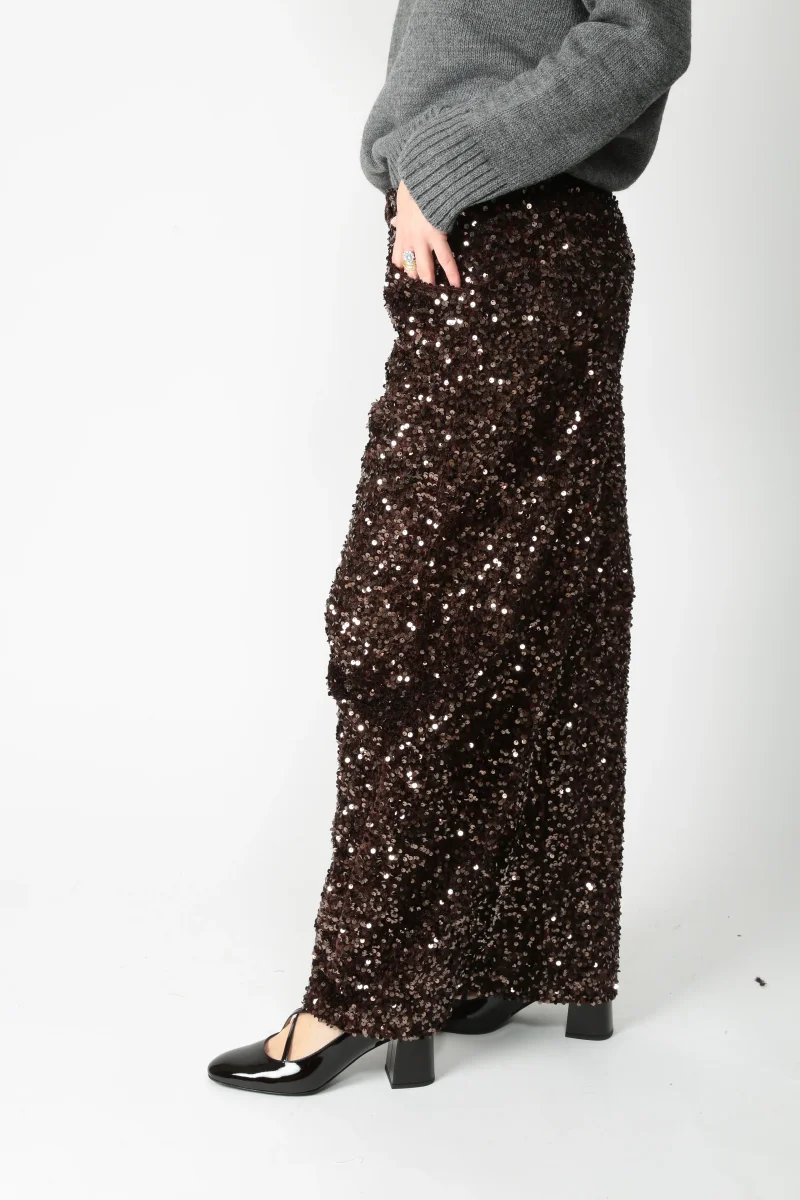 Tensione In Pantalone in paillettes W25PC72 - immagine 3