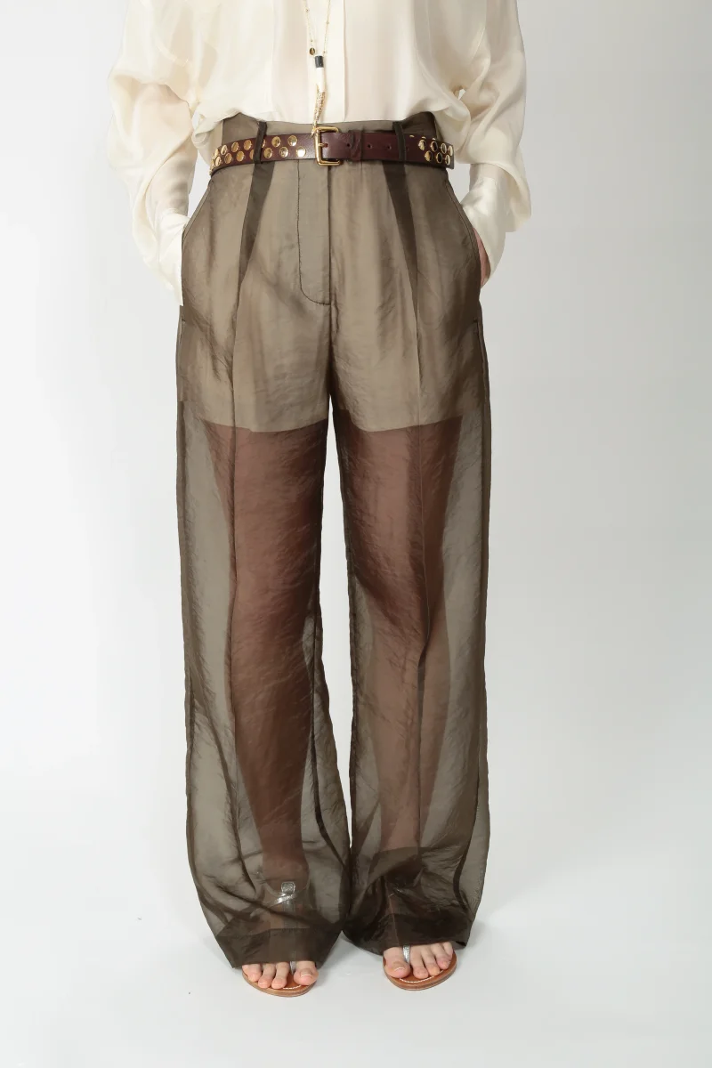 Tela Pantalone ampio in organza Ribalta - immagine 5