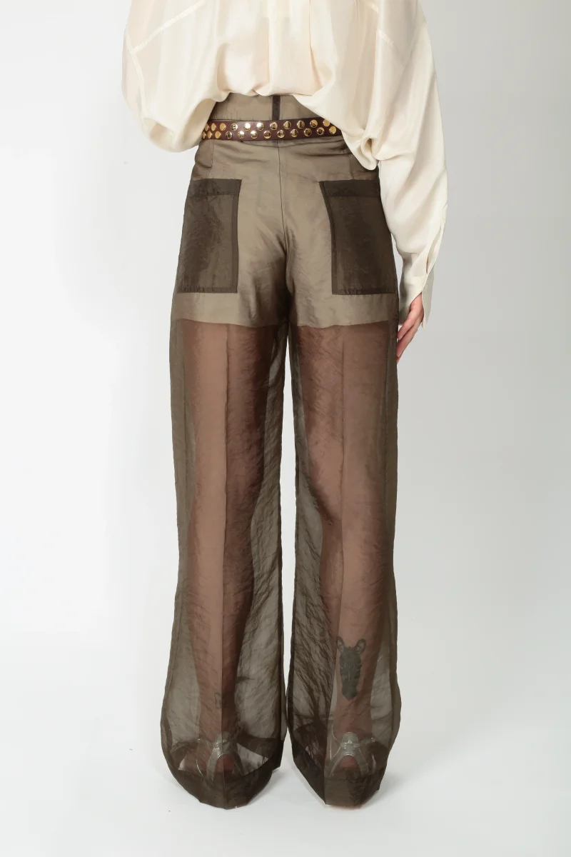 Tela Pantalone ampio in organza Ribalta - immagine 7