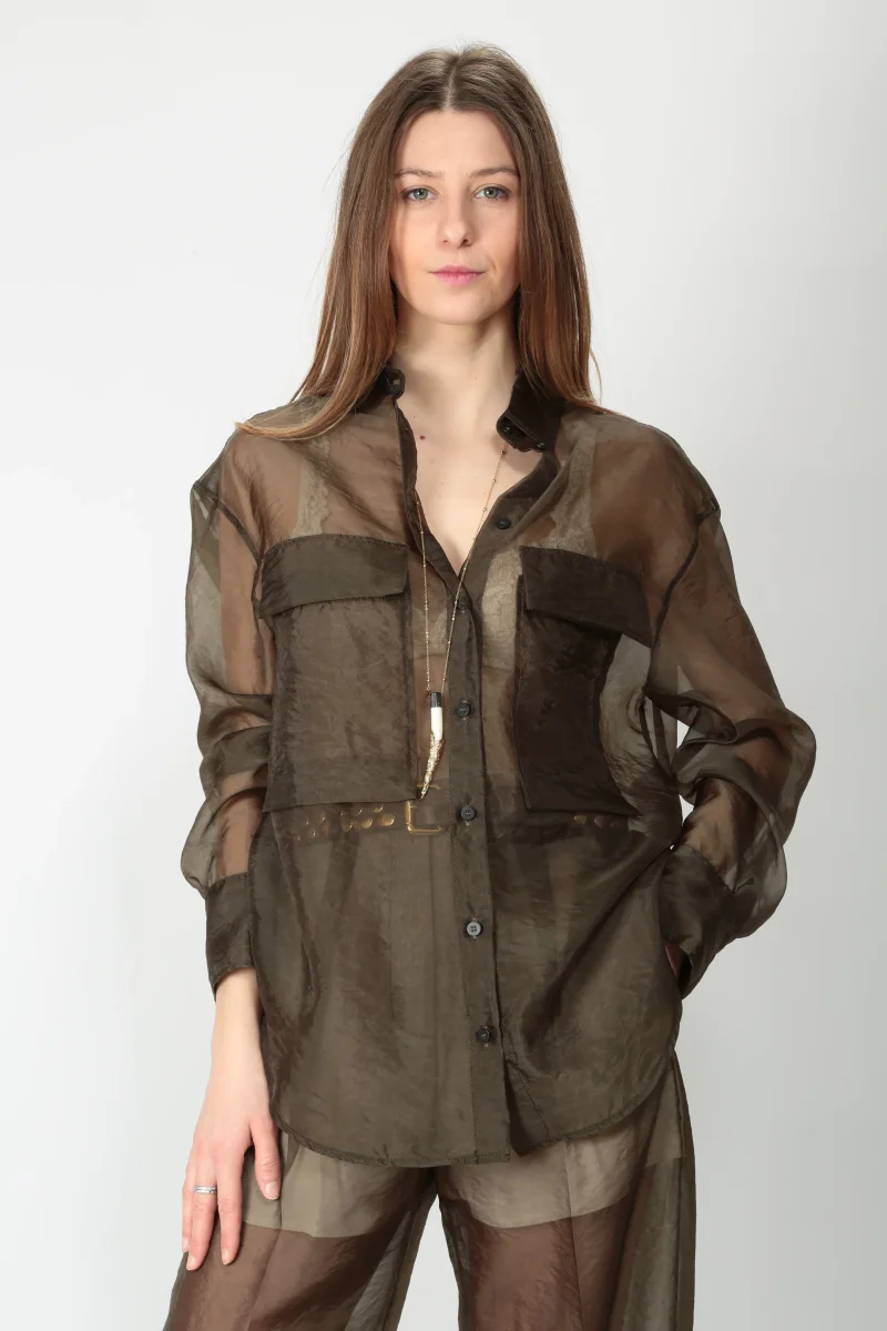 Tela Camicia in organza Thelma - immagine 3