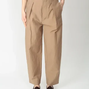 Tela Pantalone carrot fit in misto cotone D Zona