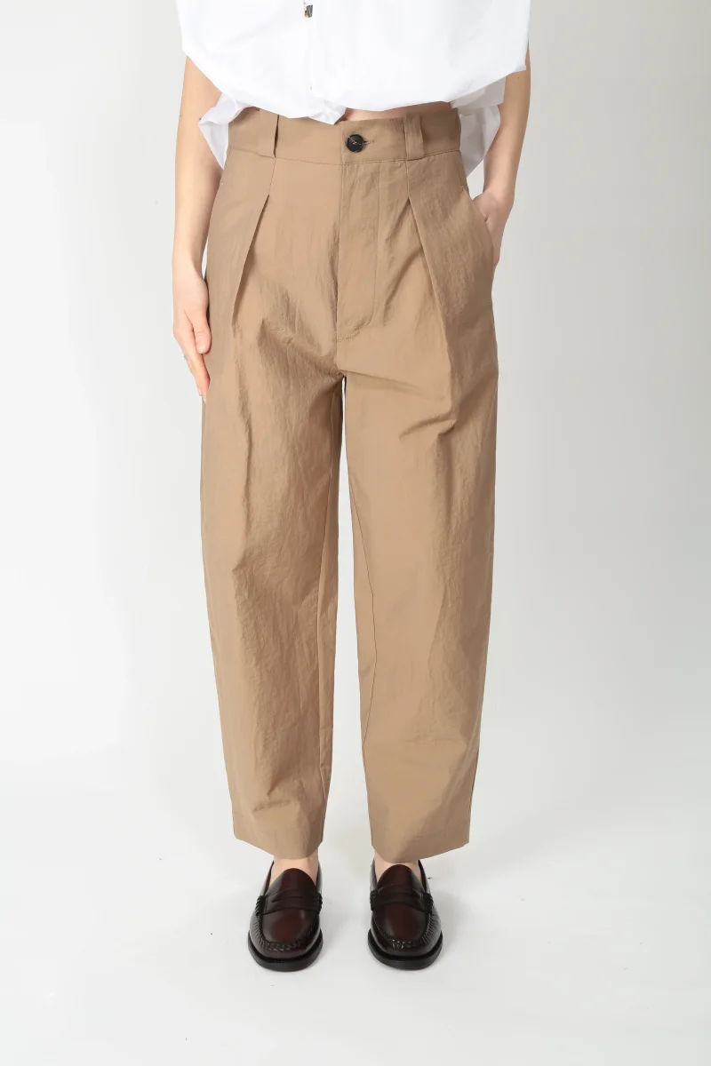 Tela Pantalone carrot fit in misto cotone D Zona