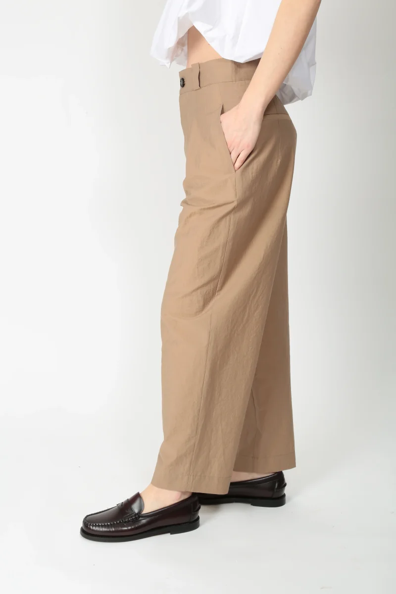 Tela Pantalone carrot fit in misto cotone D Zona - immagine 3