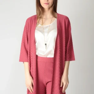 Maida Mila Cardigan lungo punto zig zag 251M1035