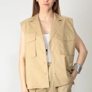 Solotre Gilet ampio con tasche M1D0162