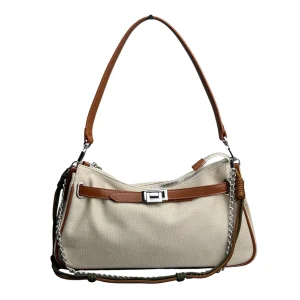 REBELLE Borsa a spalla Tabi Canvas Dune