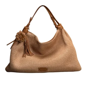 LA CARRIE Borsa Shopping La Plage Cuoio