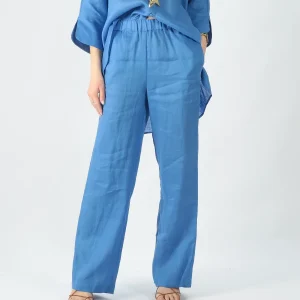 Maida Mila Pantalone a palazzo in lino 23291