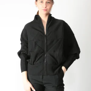 MeiMeij Giacca plissè geometrico M6PY11