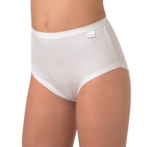 6 SLIP MUTANDE DONNA IRGE ART. IR/5022 A VITA ALTA IN COTONE BIELASTICO