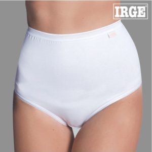 6 SLIP MUTANDE DONNA IRGE ART. IR/5091 A VITA ALTA IN COTONE BIELASTICO