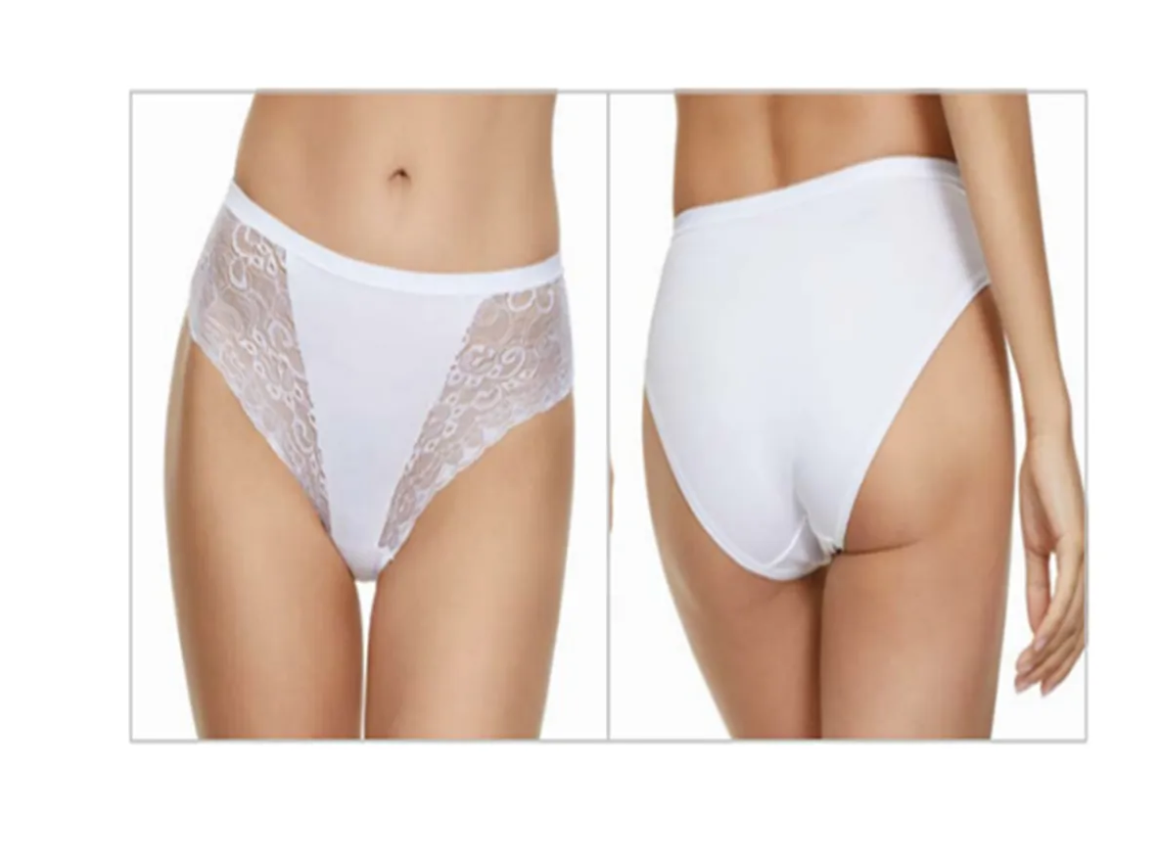 12 SLIP DONNA JADEA MIDI ART. 062 IN COTONE ELASTICIZZATO E PIZZO - immagine 2