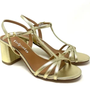 SANDALI CON TACCO VOLPATO DONNA ORO - L308MET ORO