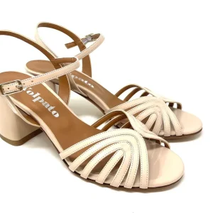 SANDALI CON TACCO VOLPATO DONNA NUDE - L338VER NUDE