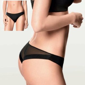 SLIP BRASILIANA LORMAR ART. 0186 EXTRA TAGLIO VIVO IN MICROFIBRA E TASSELLO