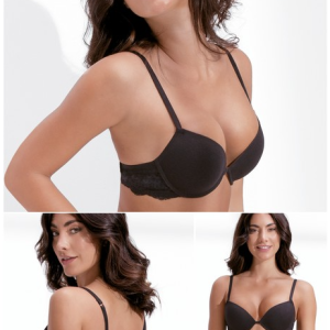 reggiseno art. dea push up in cotone elasticizzato coppa graduata love and bra