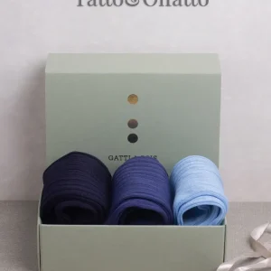 LuxBox da N.3 Calze Lunghe Donna e Fragranza Floreale Speziata con Iniziali o Senza!