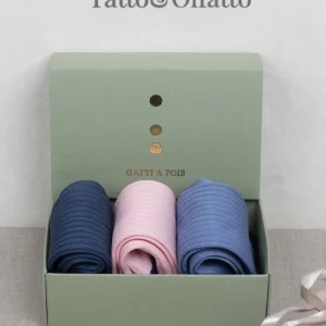 LuxBox da N.3 Calzini Donna Puro Filo di Scozia e Fragranza Floreale Speziata con Iniziali o Senza!