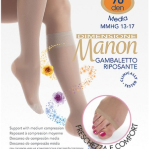 GAMBALETTO RIPOSANTE CABIFI MANON 70 DENARI CALZE ELASTICHE PUNTA APERTA