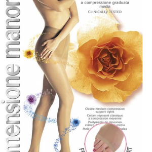 COLLANT RIPOSANTE SANITARIA CABIFI MANON 70 DENARI CON PUNTA APERTA COMPRESSIONE
