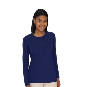 Maglia Girocollo con Intreccio Tinta su Tinta DI43M9 – Ragno