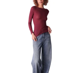 Maglia Scollo A Barchetta Manica Lunga Cachemire – Cotonella