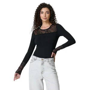 Maglia a Girocollo Sottogiacca in Pizzo 4871 – Jadea