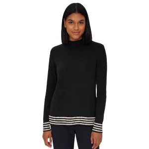 Maglia con Collo Lupetto con Dettagli in Righe DI69MV – Ragno