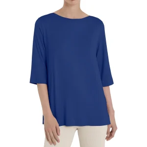 Maglietta con Scollo a Barchetta con Manica 3/4 in Viscosa Summer DN12TW – Ragno