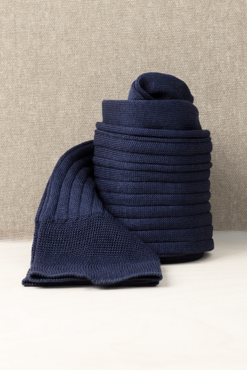 Pure Scotland BluMarine MezzaGamba a Costine con Iniziali o Senza! - immagine 6