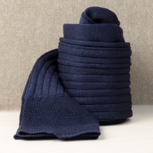 Pure Scotland Blu Marine a Costine Lunga con Iniziali o Senza!