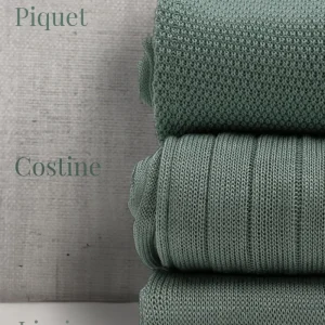 Box da N.3 Calze Lunghe in Filo di Scozia Salvia in 3 Lavorazioni diverse