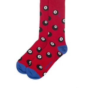 Calze Mezzagamba Fantasia Red Billiard con Iniziali o Senza!