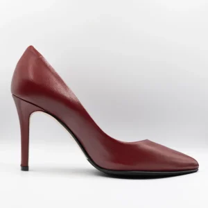 L'arianna - Décolleté in pelle morbida color prugna