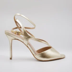 Vicenza - Sandali in pelle laminata con cinturino