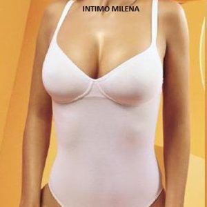 BODY GIOS MODELLO PEONIA IN LYCRA E COTONE ELASTICIZZATO CON SOSTEGNO LATERALE