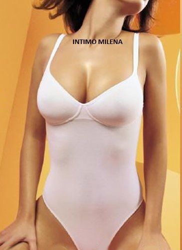 BODY GIOS MODELLO PEONIA IN LYCRA E COTONE ELASTICIZZATO CON SOSTEGNO LATERALE - immagine 2