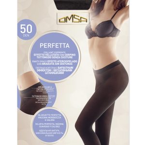 5 PAIA COLLANT OMSA ART. PERFETTA 50 DENARI SENZA CUCITURE COPRENTE MICROFIBRA